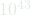 10^{43}